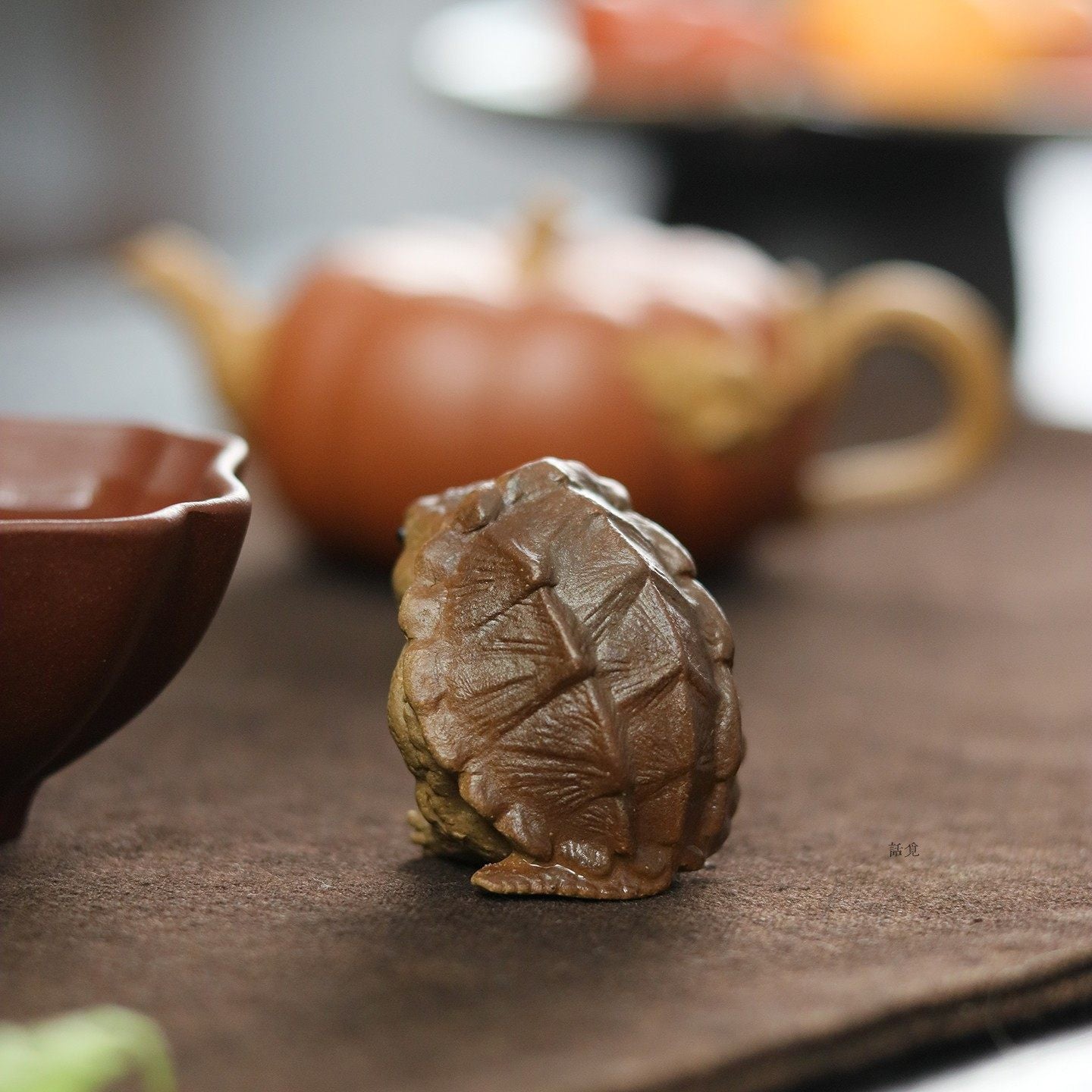 Zisha Tea Pet – Little Turtle Handcrafted Clay Companion for Tea Rituals