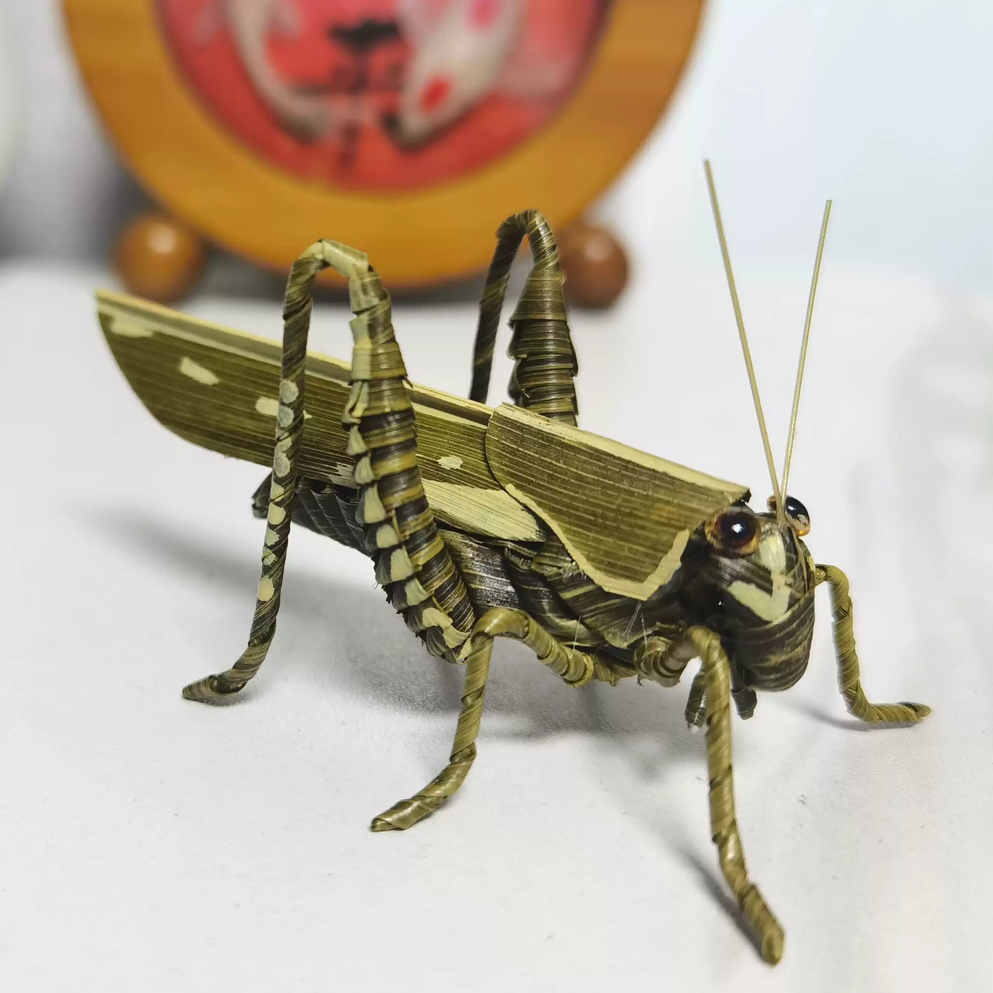 Handwoven Straw Locust – Traditional Chinese Folk Craft