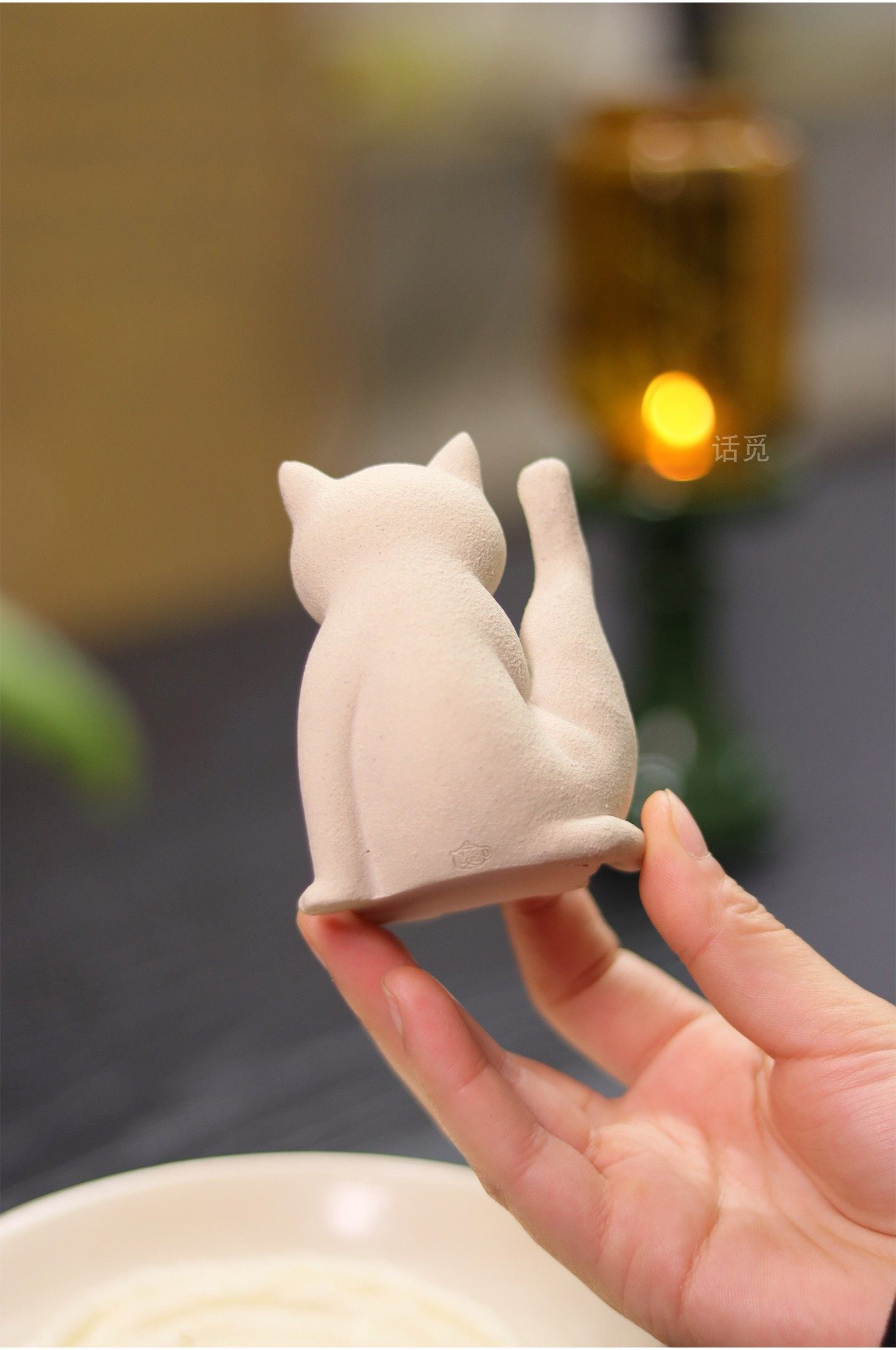 🐈 “Be Present” Cat Tea Pet  Handcrafted Yixing Zisha Ritual Companion