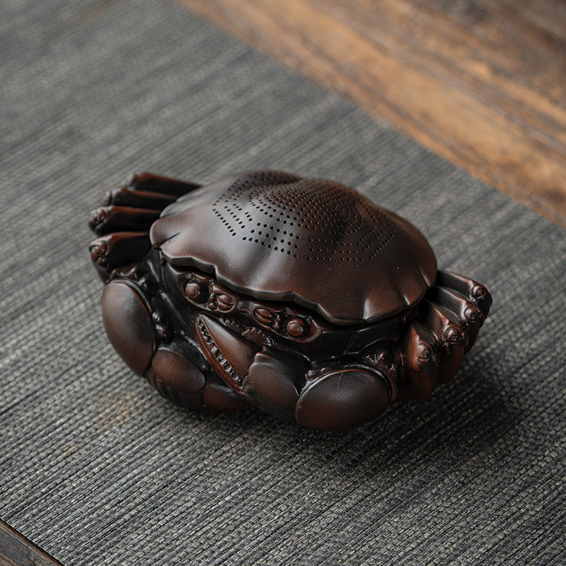 Crab-Shaped Ceramic Tea Strainer Nature-Inspired Functional Art for Mindful Tea Rituals