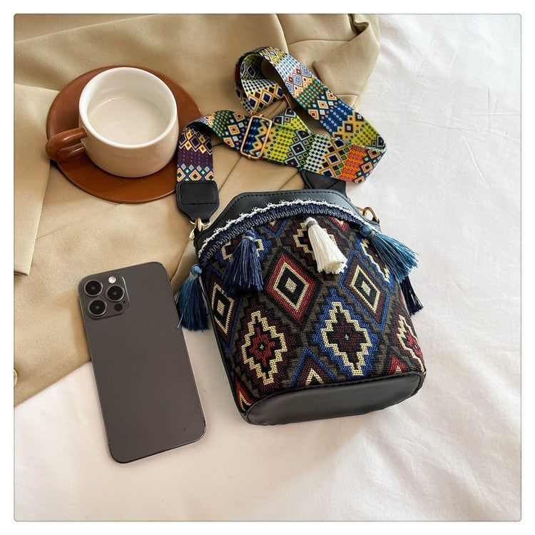 Bohemian Woven Bucket Bag Series