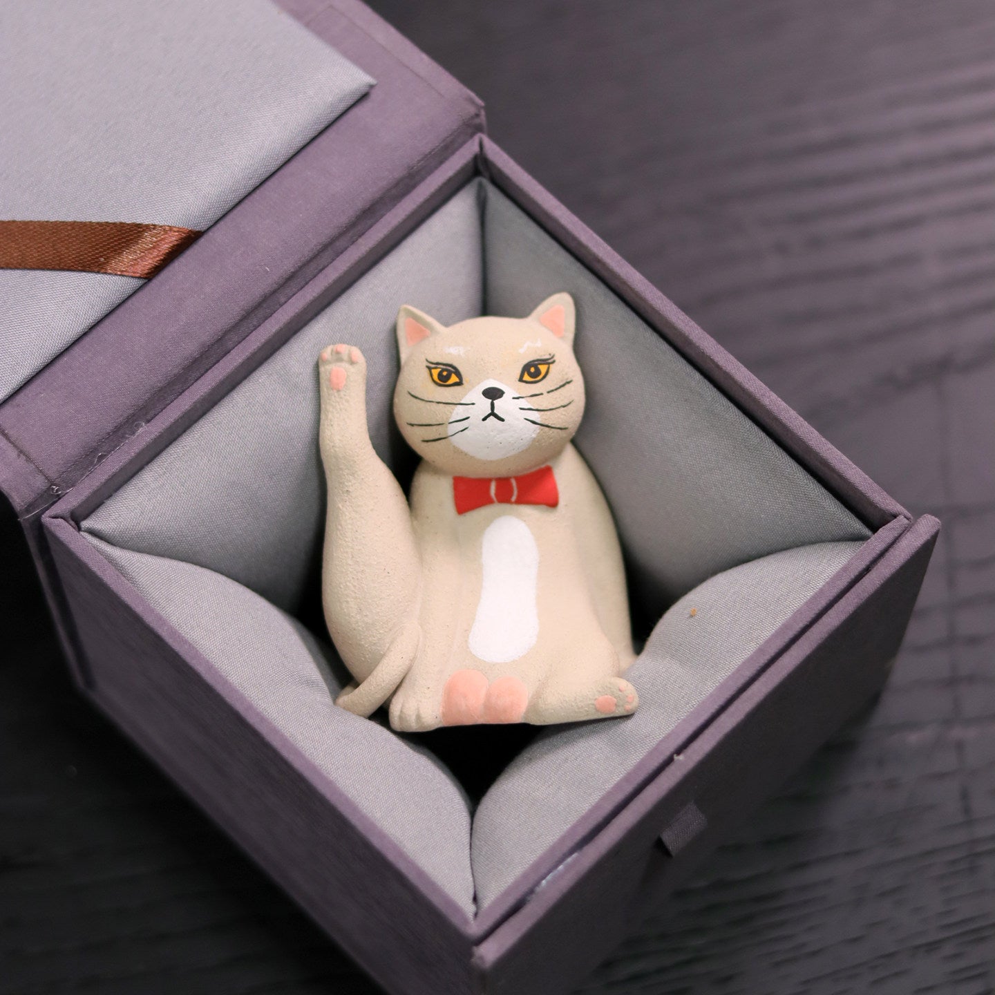 🐈 “Be Present” Cat Tea Pet  Handcrafted Yixing Zisha Ritual Companion