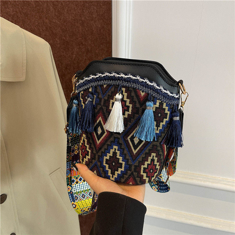 Bohemian Woven Bucket Bag Series