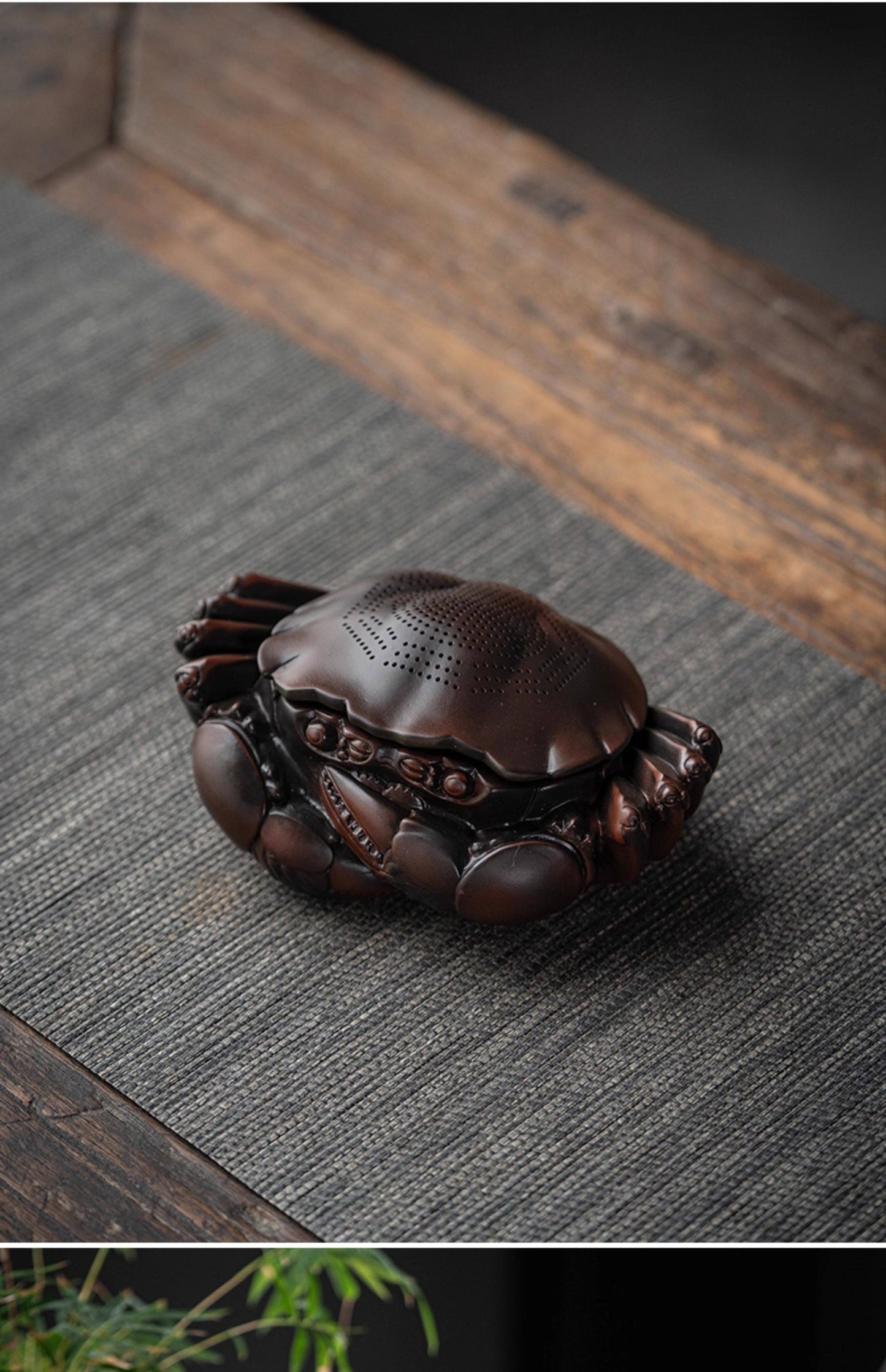 Crab-Shaped Ceramic Tea Strainer Nature-Inspired Functional Art for Mindful Tea Rituals