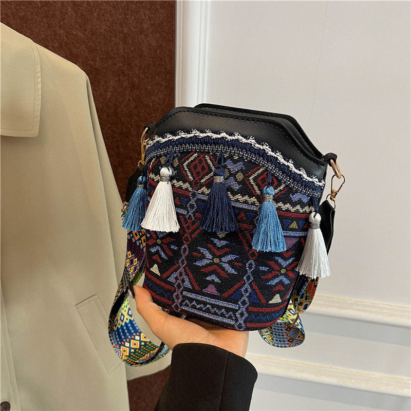 Bohemian Woven Bucket Bag Series