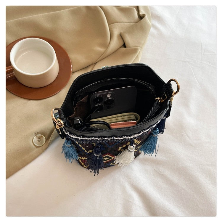 Bohemian Woven Bucket Bag Series