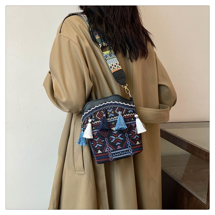 Bohemian Woven Bucket Bag Series