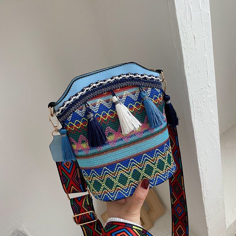 Bohemian Woven Bucket Bag Series