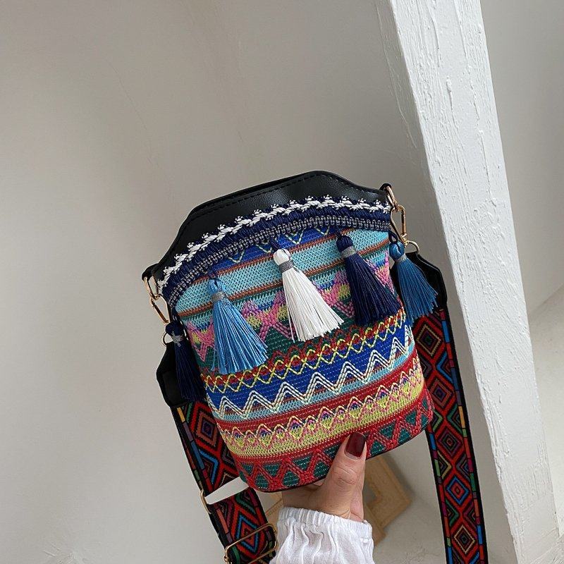 Bohemian Woven Bucket Bag Series