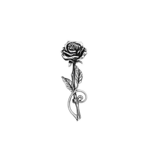 🖤 Silver Rose Lapel Pin  An understated accent for quiet strength