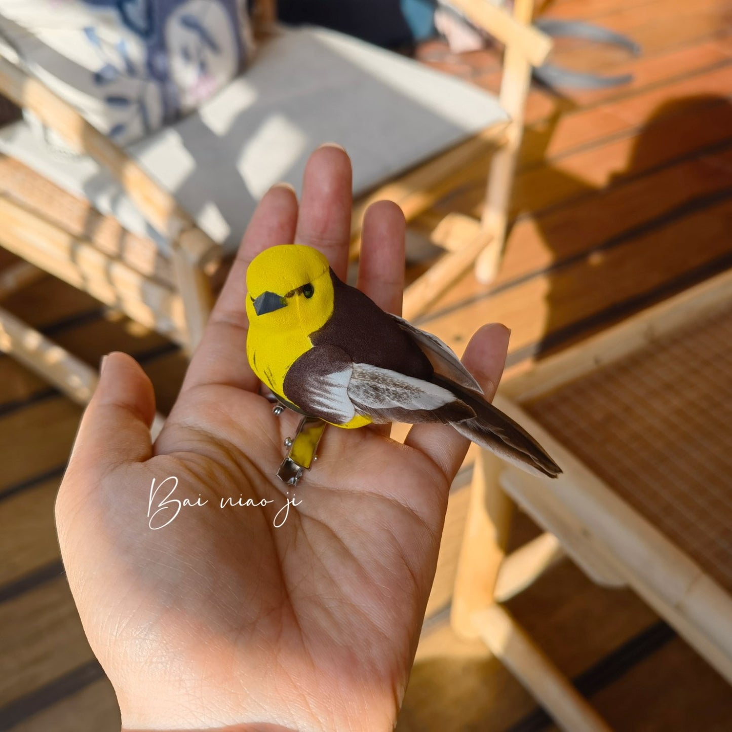 Handcrafted Mini Bird Clip Ornament | Artist-Made Collectible Nature Decor