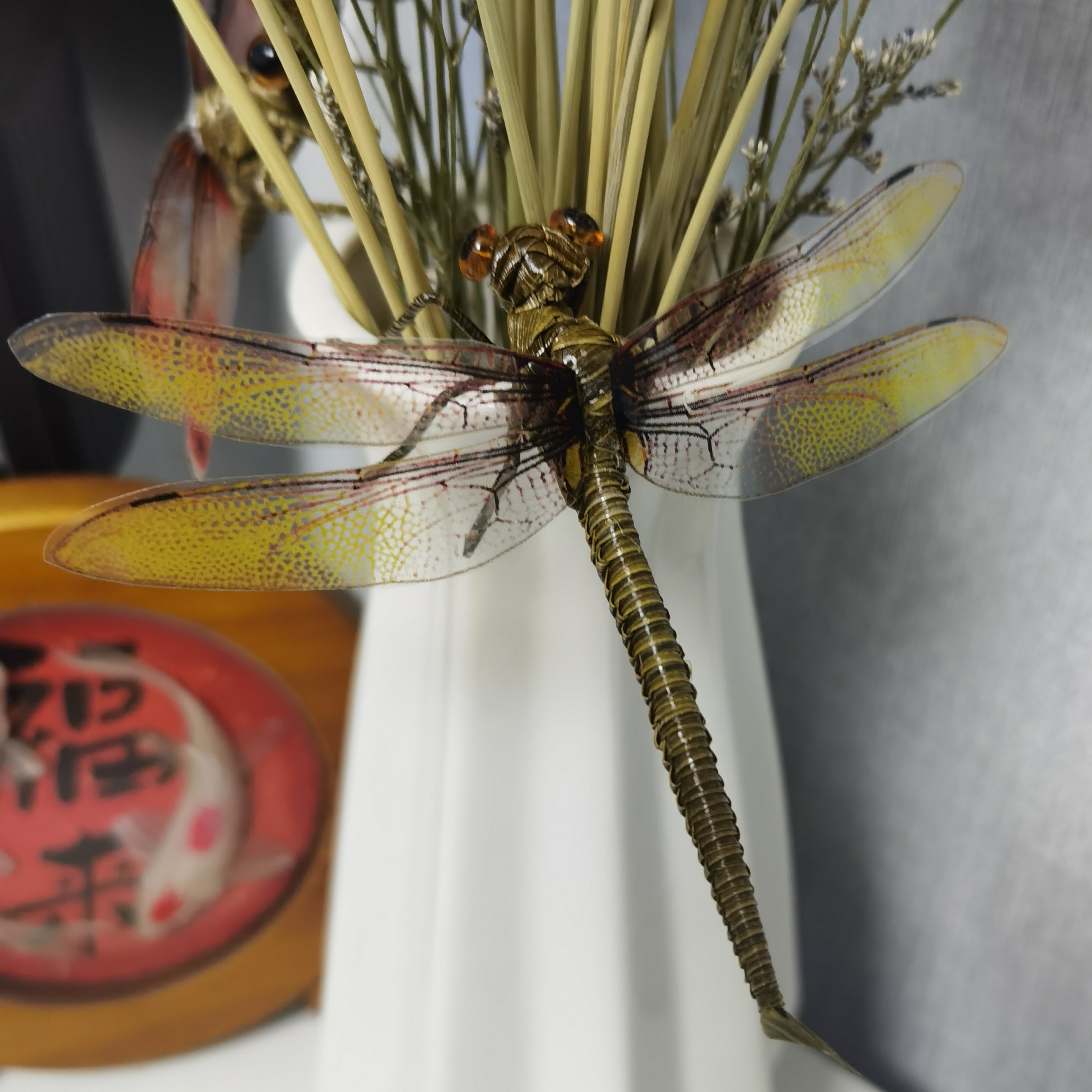 Handwoven Straw Dragonfly – Traditional Chinese Folk Craft