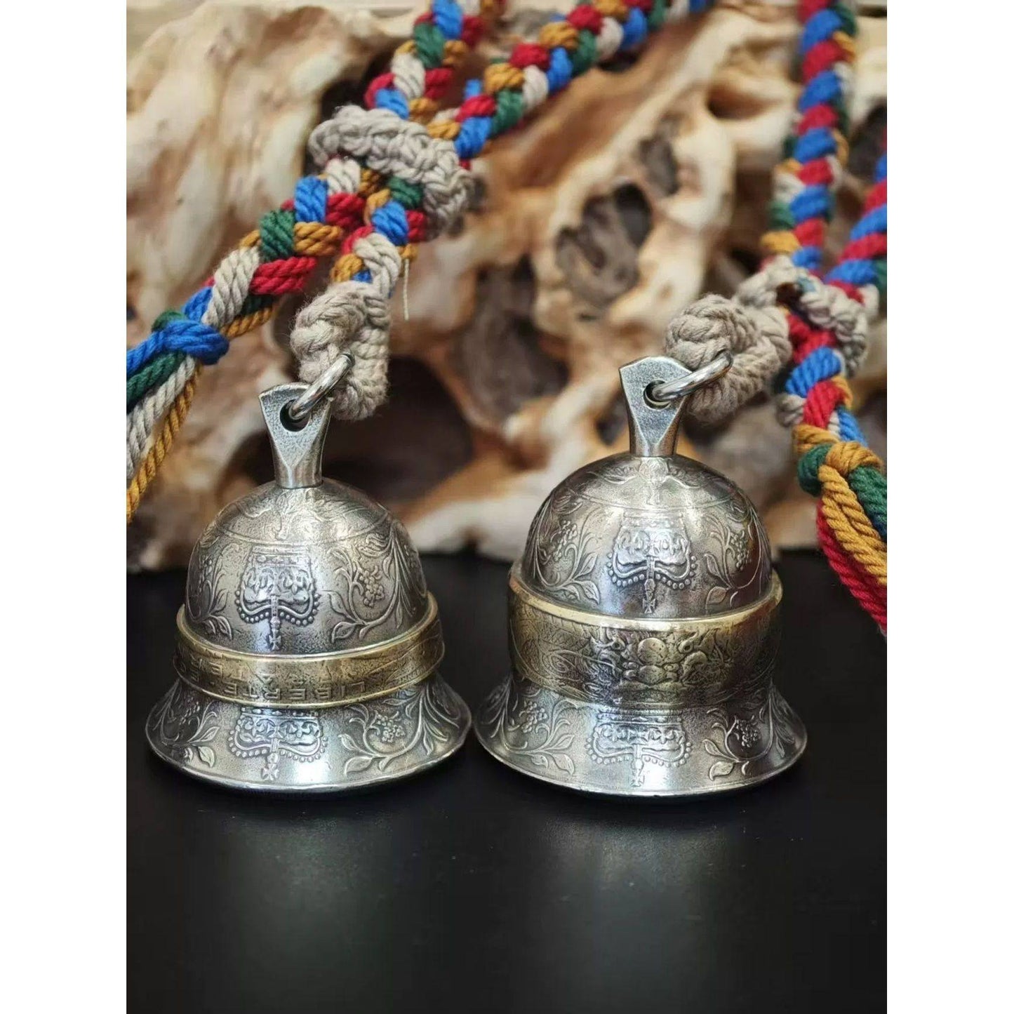 Vintage British One Crown Bell 🔔 | Handcrafted Brass Blessing Keychain & Hanging Charm