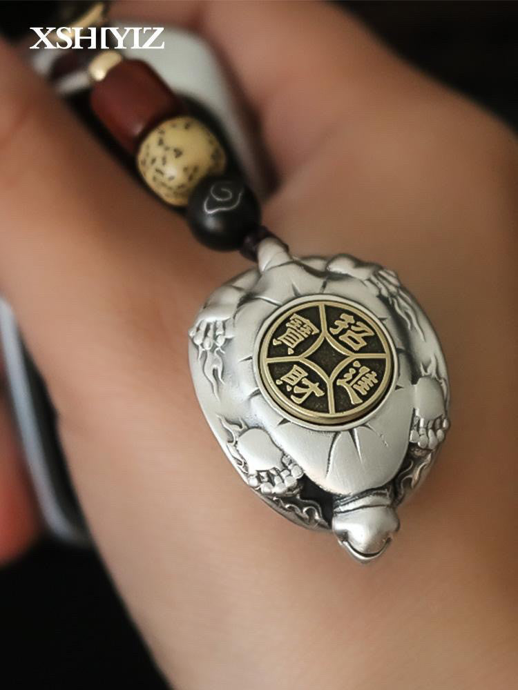 Ancient Coin–Inspired Turtle Charm 🐢 | Handcrafted Symbolic Pendant