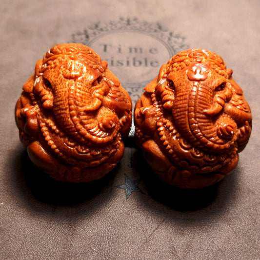 Hand-Held Elephant Companions (Set of Two)