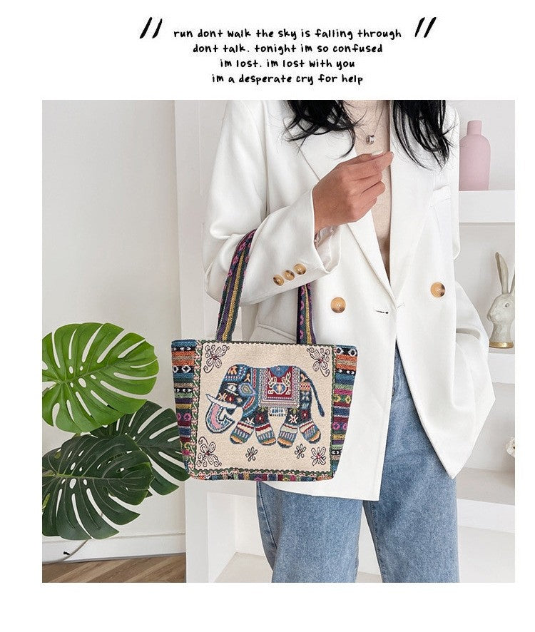 One Bag, One Story – Bohemian Elephant Artisan Tote