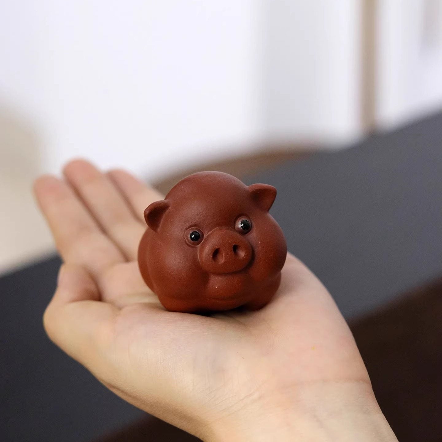 🐷 Prosperity Blessing Pig – Tea Pet (Small)