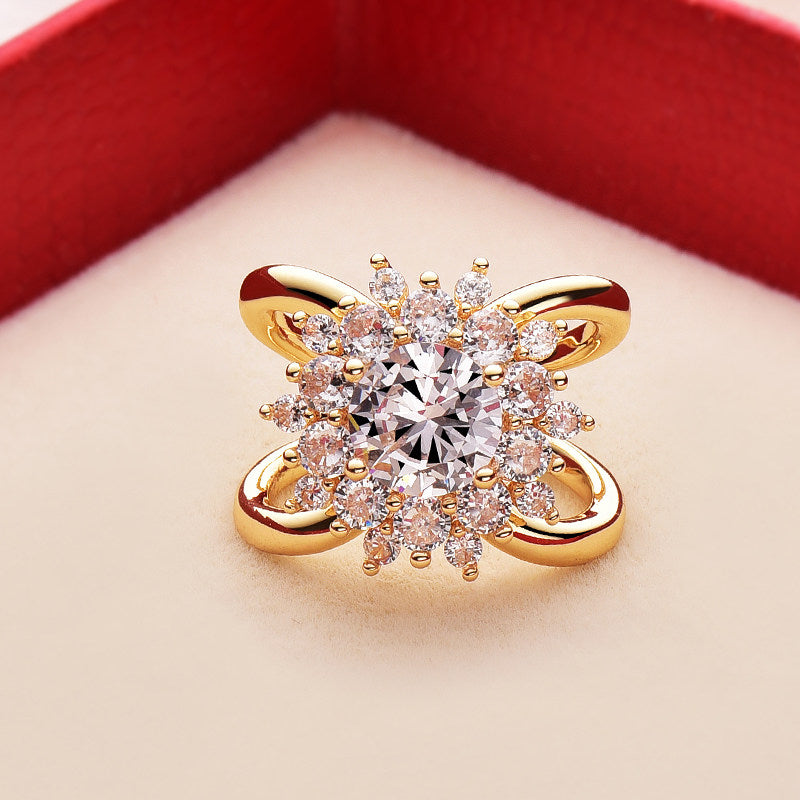 Vintage Snowflake Rhinestone Scarf Clip – Elegant Crystal Brooch (Multiple Sizes)