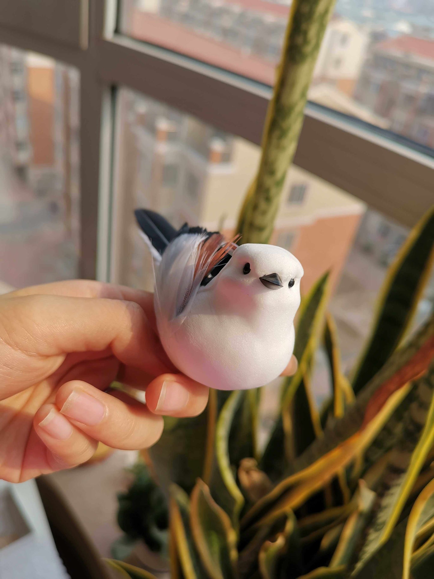 Handcrafted Mini Bird Clip Ornament | Artist-Made Collectible Nature Decor