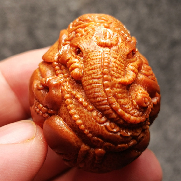 Hand-Held Elephant Companions (Set of Two)