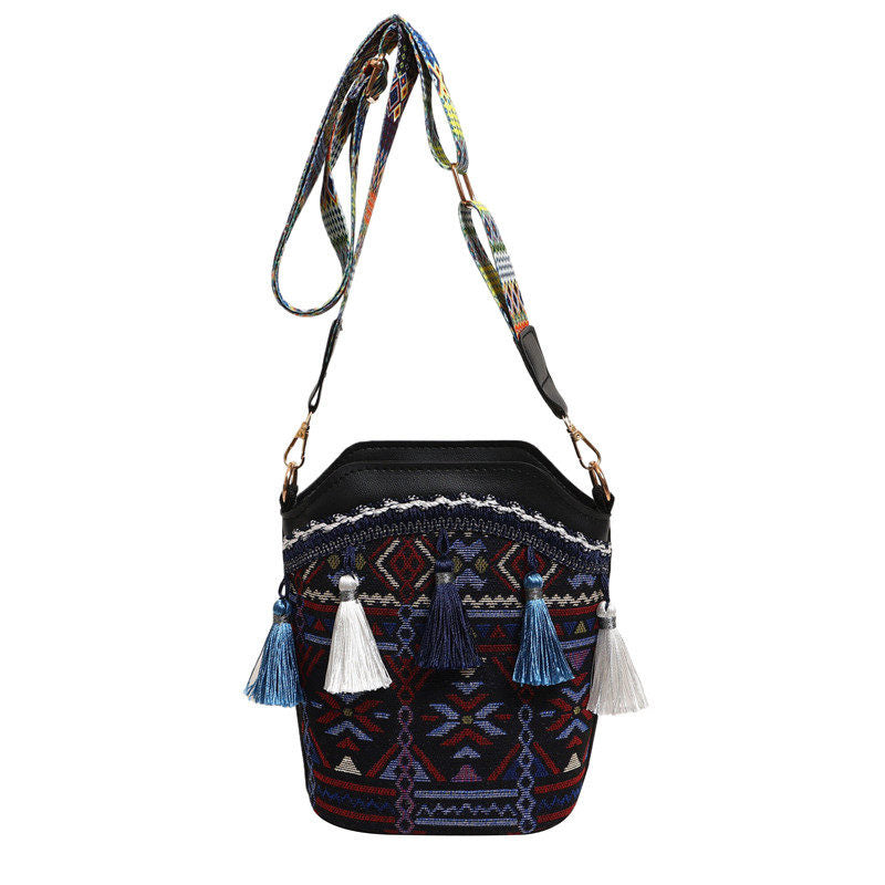 Bohemian Woven Bucket Bag Series