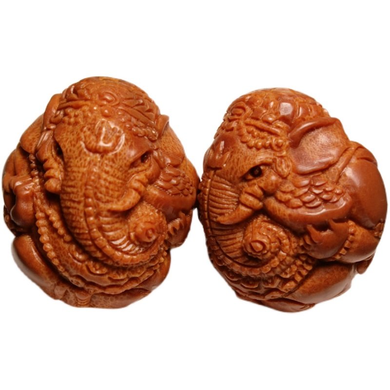 Hand-Held Elephant Companions (Set of Two)