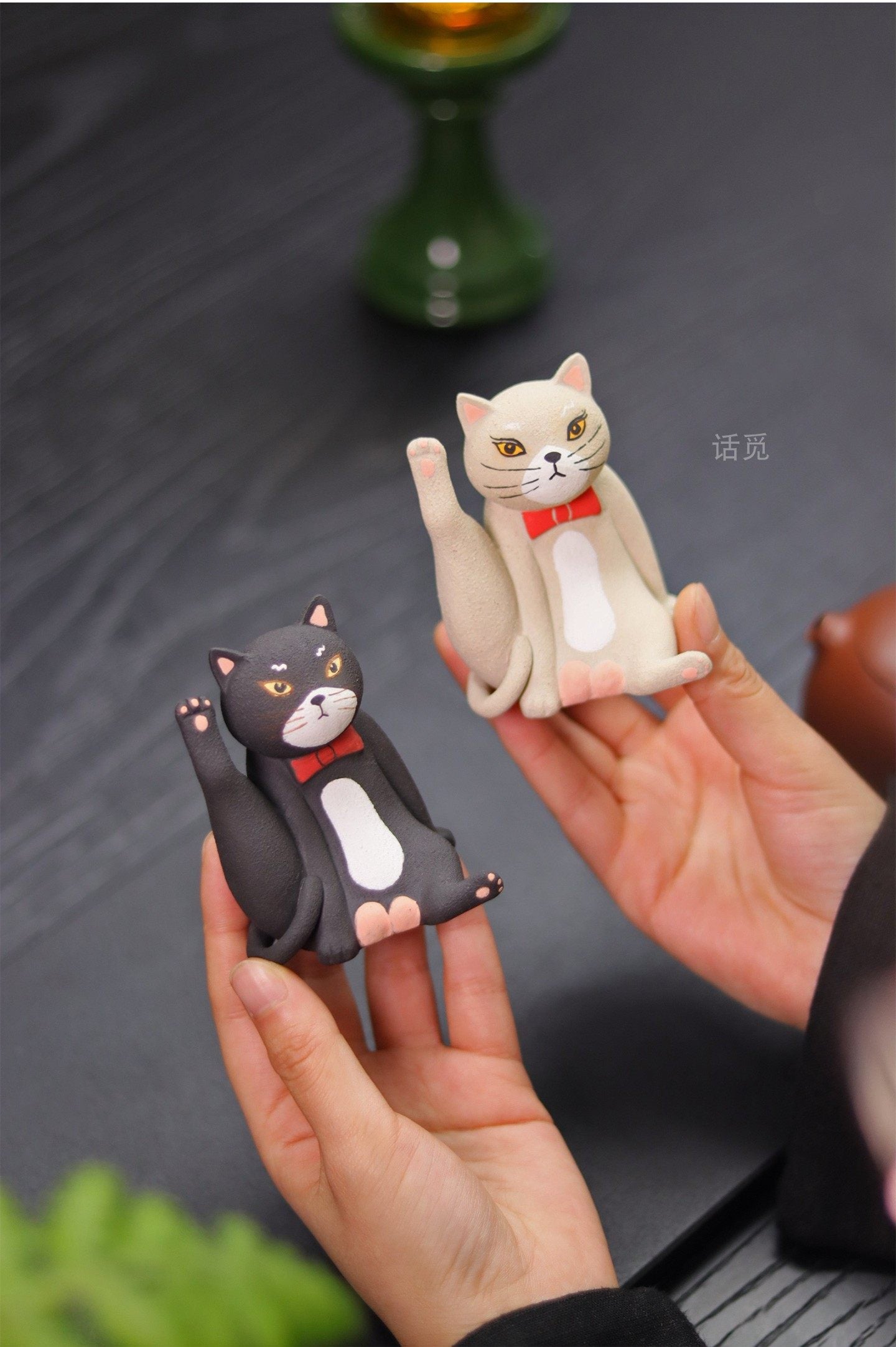 🐈 “Be Present” Cat Tea Pet  Handcrafted Yixing Zisha Ritual Companion