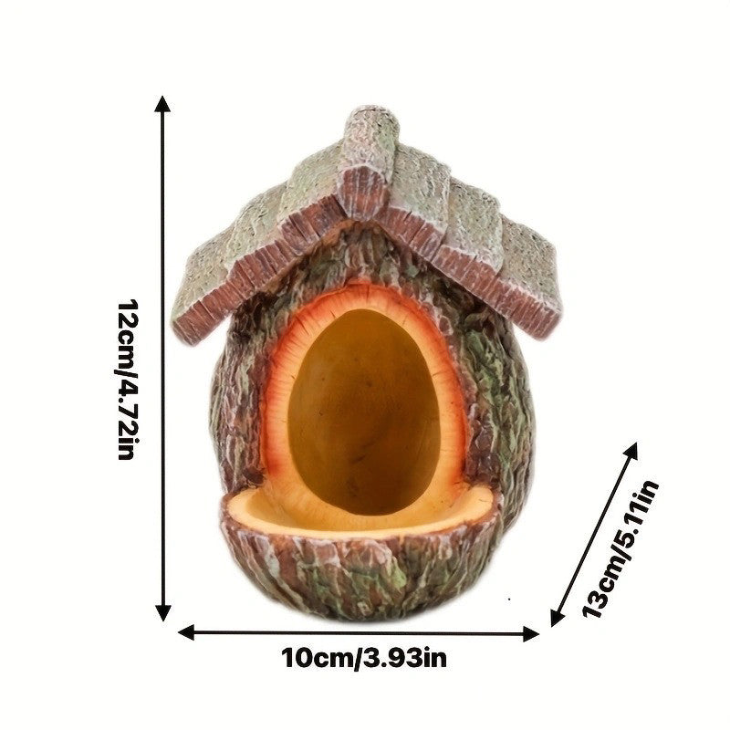 🐦 Decorative Bird Nest Feeder  Garden Accent for Light Feeding & Natural Display