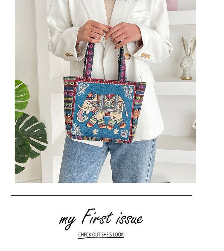 One Bag, One Story – Bohemian Elephant Artisan Tote