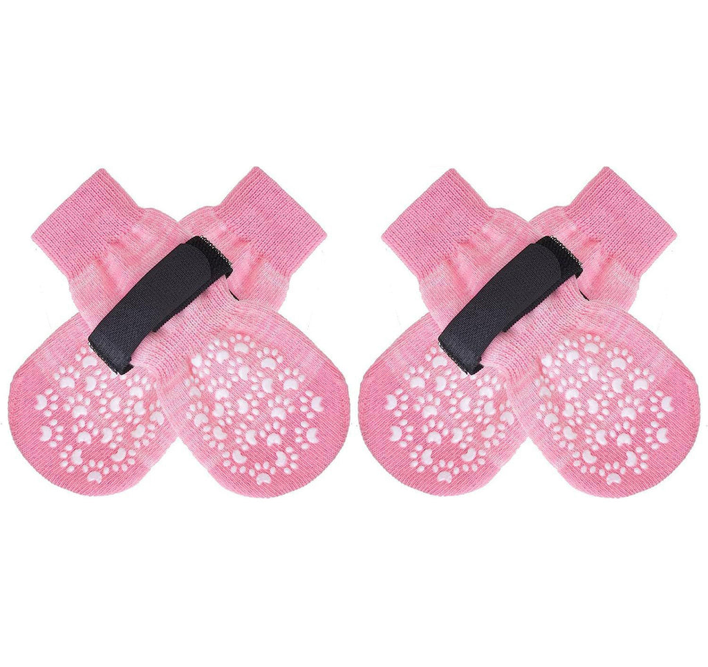 Anti-Slip Dog Socks for Indoor & Outdoor Use – Paw Protection, Non-Skid Grip (4-Pack)