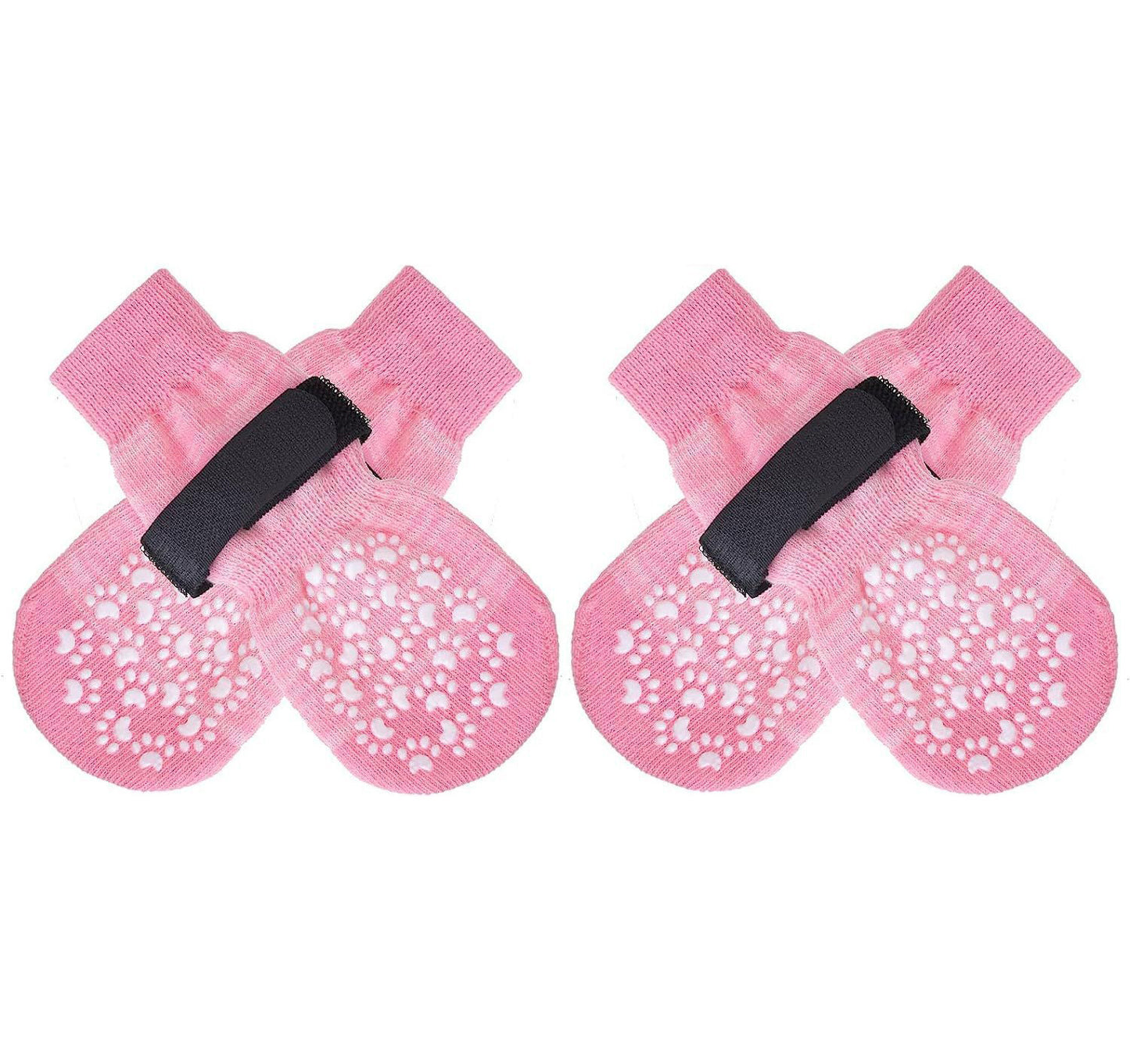 Anti-Slip Dog Socks for Indoor & Outdoor Use – Paw Protection, Non-Skid Grip (4-Pack)