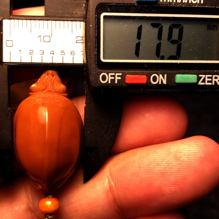 Hand-Carved Turtle Nut Sculpture – Miniature Micro Carving