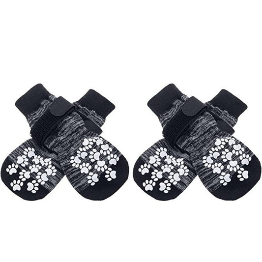 Anti-Slip Dog Socks for Indoor & Outdoor Use – Paw Protection, Non-Skid Grip (4-Pack)
