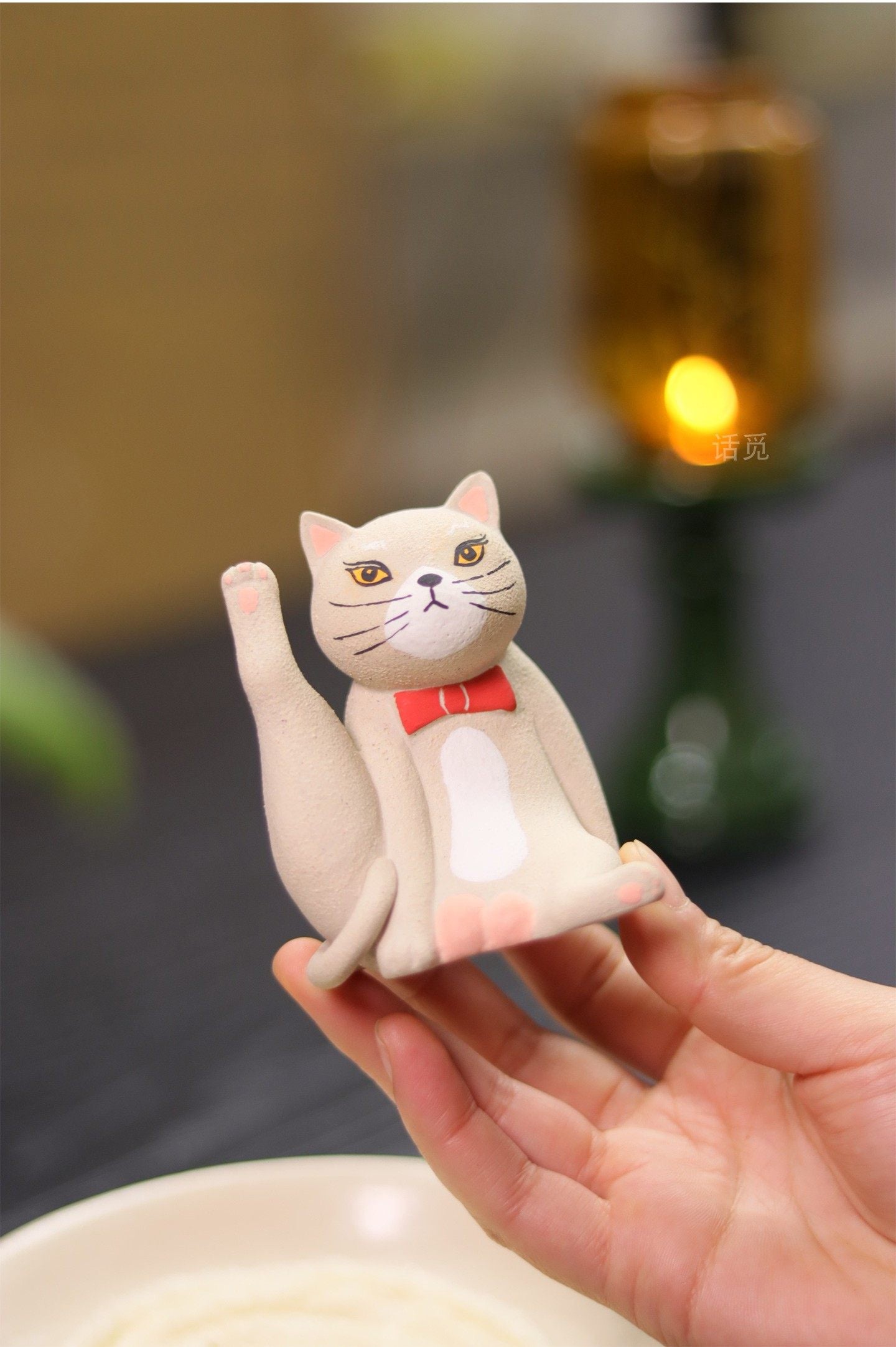 🐈 “Be Present” Cat Tea Pet  Handcrafted Yixing Zisha Ritual Companion