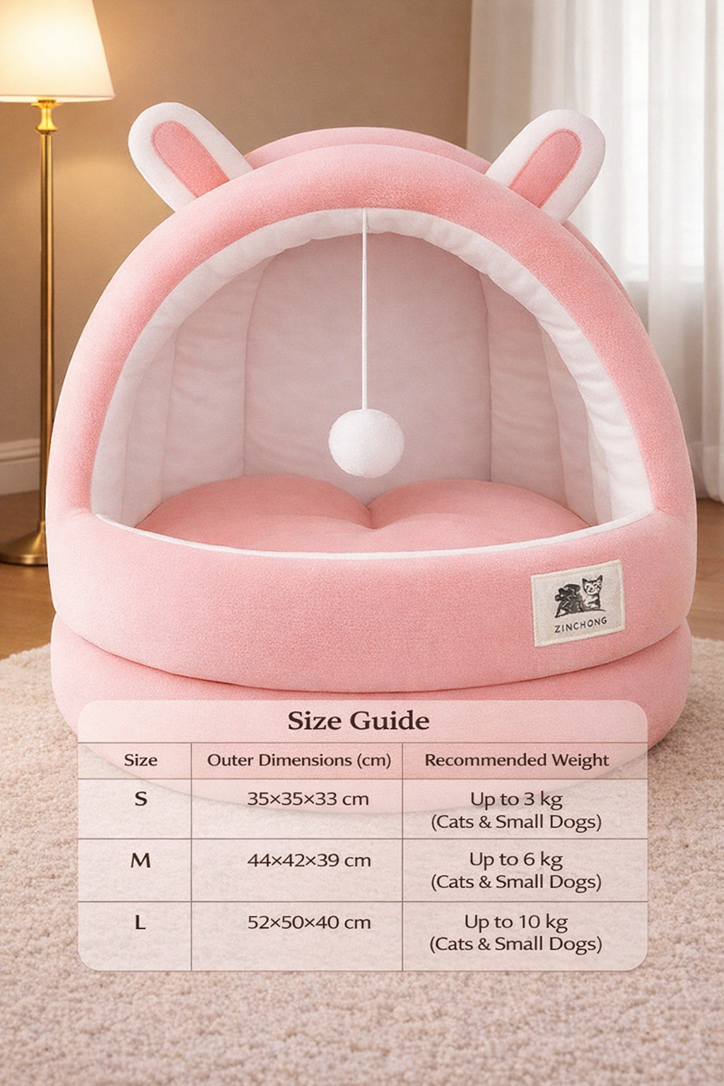 Cozy All-Season Cat Bed