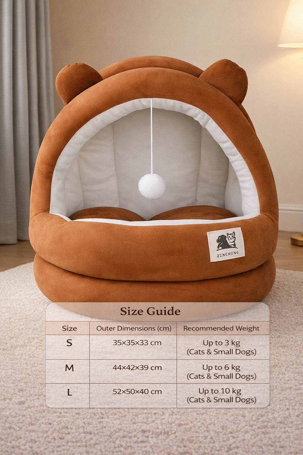 Cozy All-Season Cat Bed