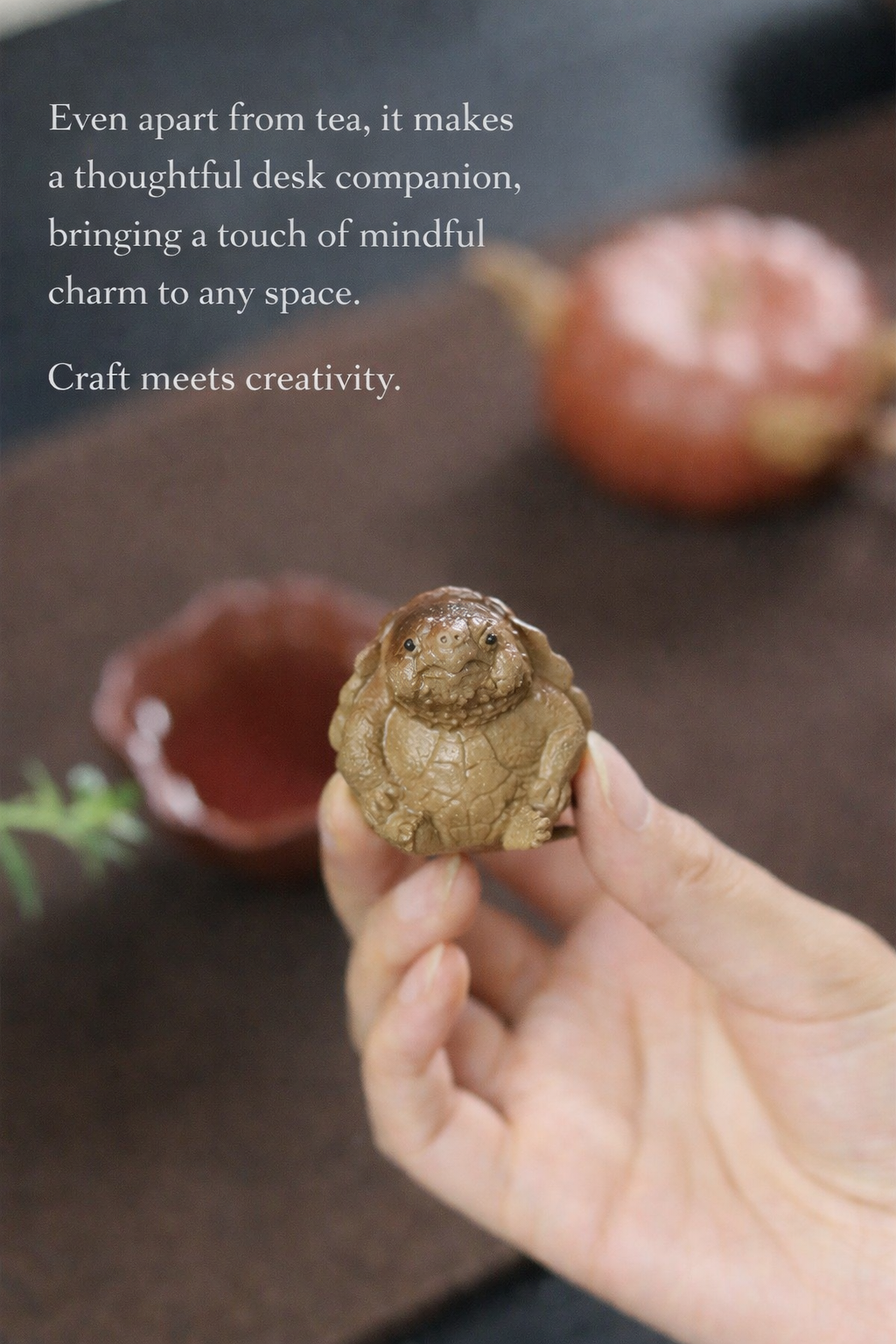Zisha Tea Pet – Little Turtle Handcrafted Clay Companion for Tea Rituals