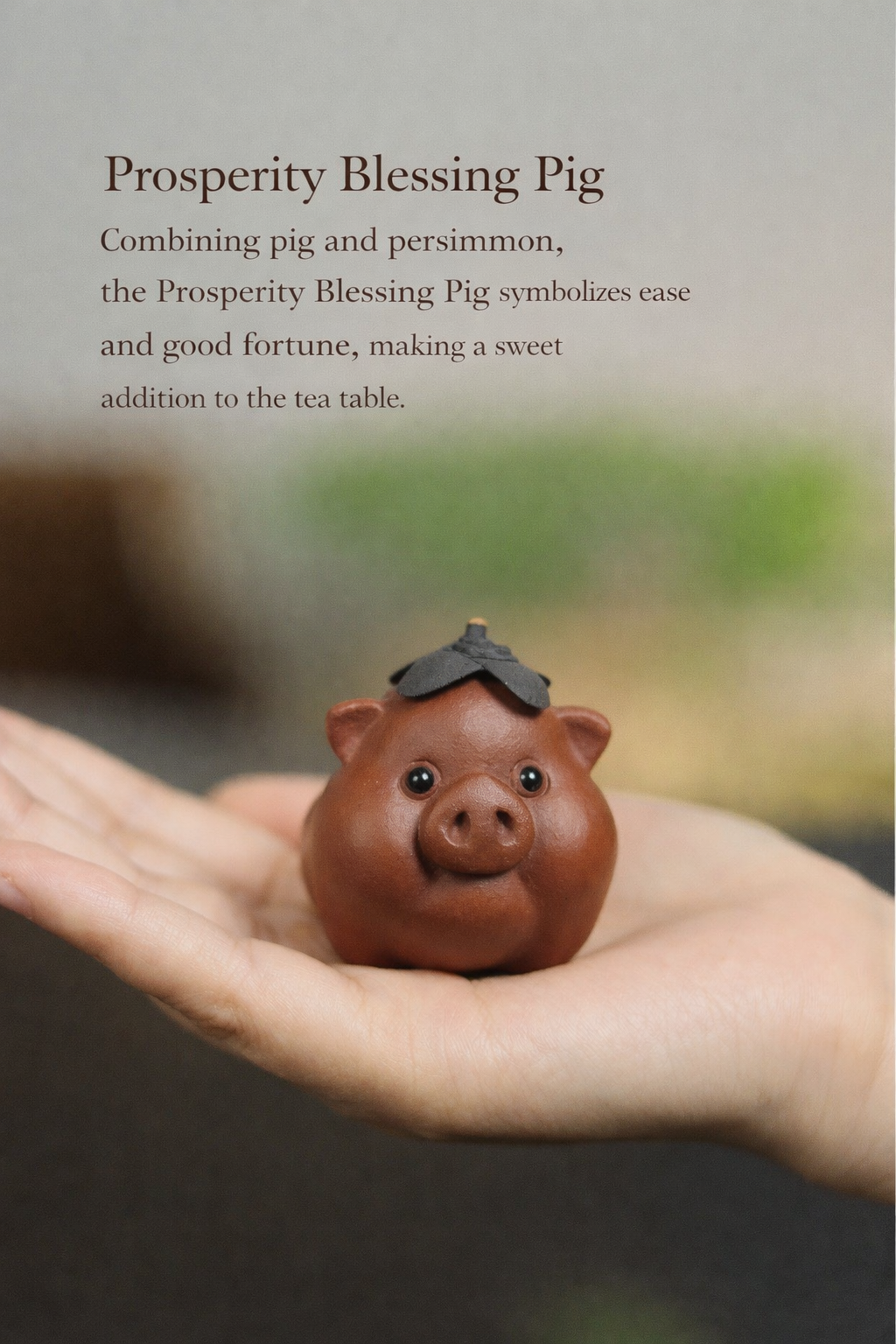 🐷 Prosperity Blessing Pig – Tea Pet (Small)