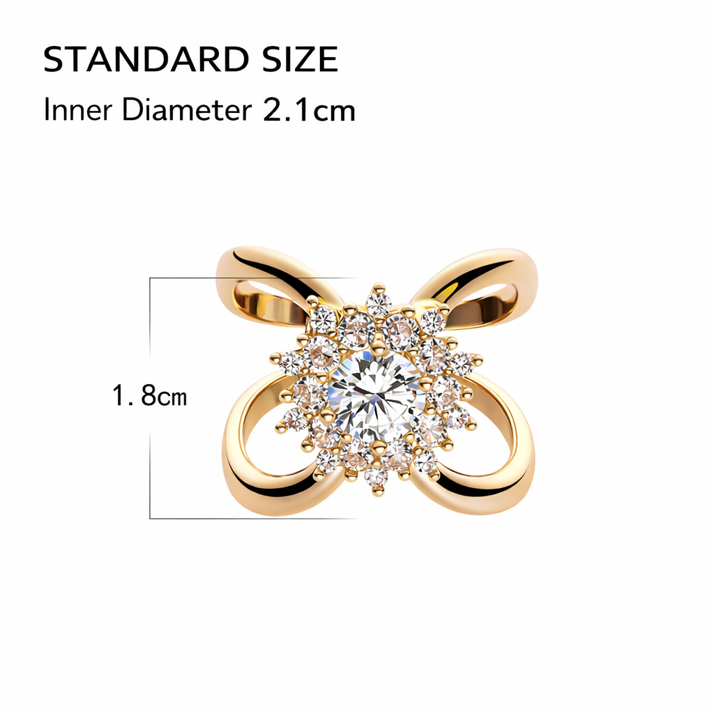 Vintage Snowflake Rhinestone Scarf Clip – Elegant Crystal Brooch (Multiple Sizes)