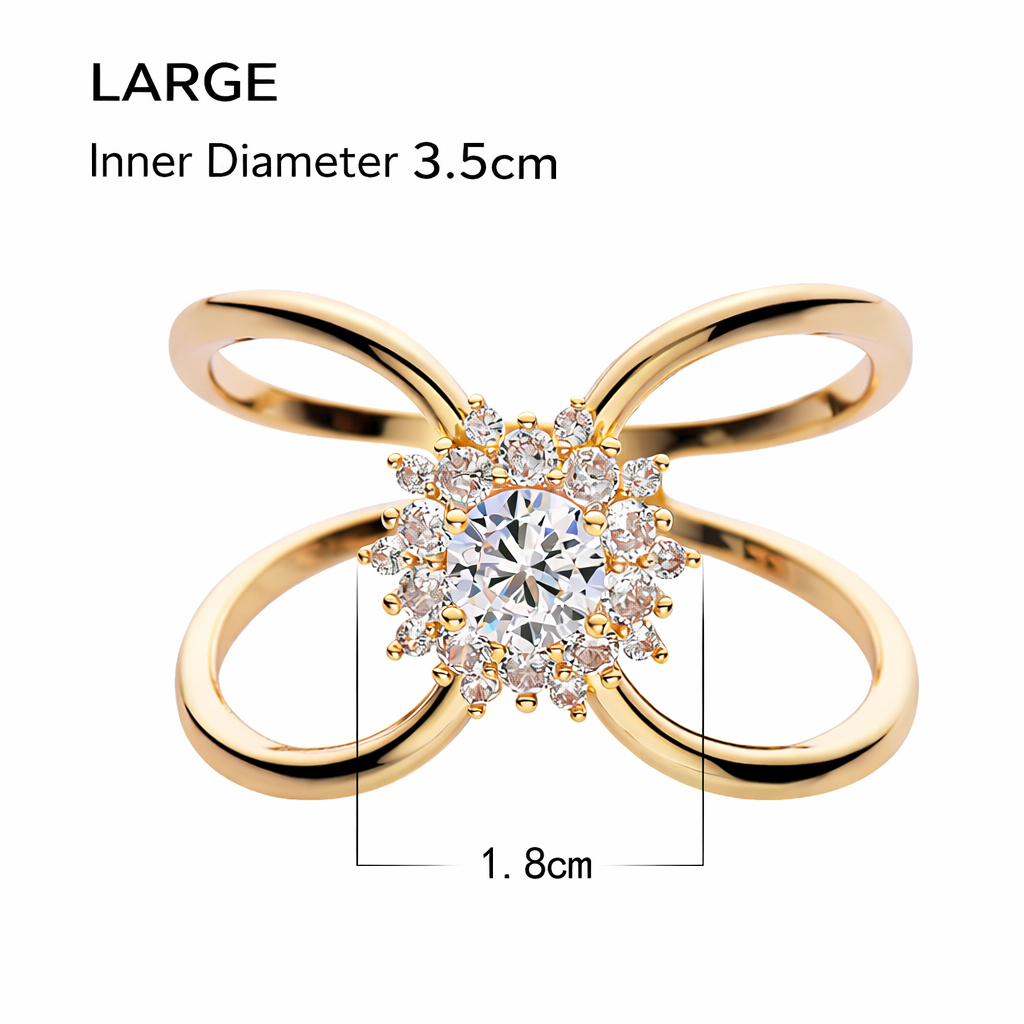 Vintage Snowflake Rhinestone Scarf Clip – Elegant Crystal Brooch (Multiple Sizes)