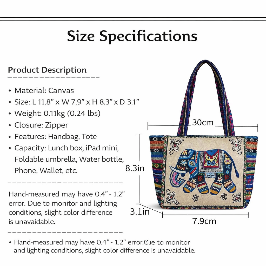 One Bag, One Story – Bohemian Elephant Artisan Tote
